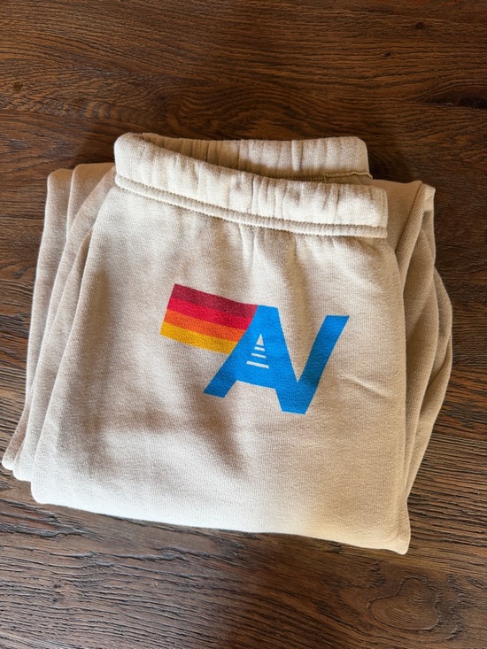 Aviator Nation Pants - Womens Aviator Nation Neutral Sand Sweatpants